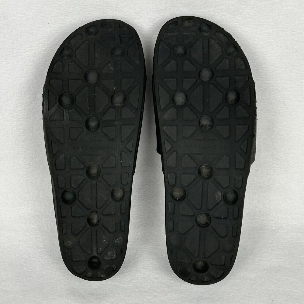 Yellow Box Super‎ Cushiony Torrey Black Slide Women's Sandal 9 - Picture 6 of 7